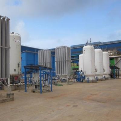 VPSA Oxygen Generator with 160Nm3/hr Nitrogen Output 15000Liters Liquid Oxygen Tank and Carbon Steel Outer Vessel