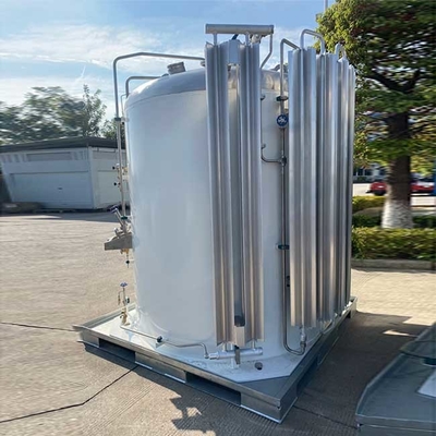 1-5m3 Microbulk Behälter-flüssiger kälteerzeugender Edelstahl O2