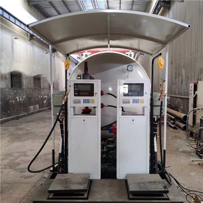 10000 Liter 50m3-Flüssiggas-Tankstelle-Gleiter-brachten 5-200cbm an
